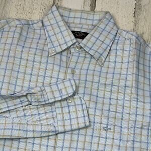 Paul & Shark Yachting Rope Button Up Shirt | Men’s Size 42 | MultiColor Plaid‎